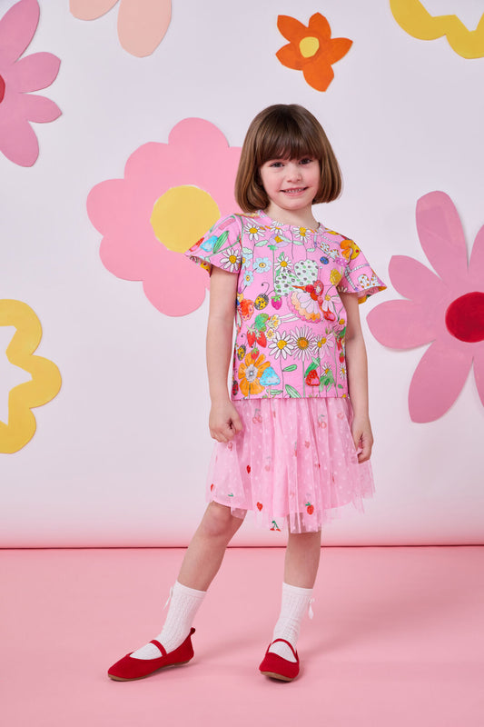 Princess Highway Kids - Fairies Kids Flutter Tee - pink