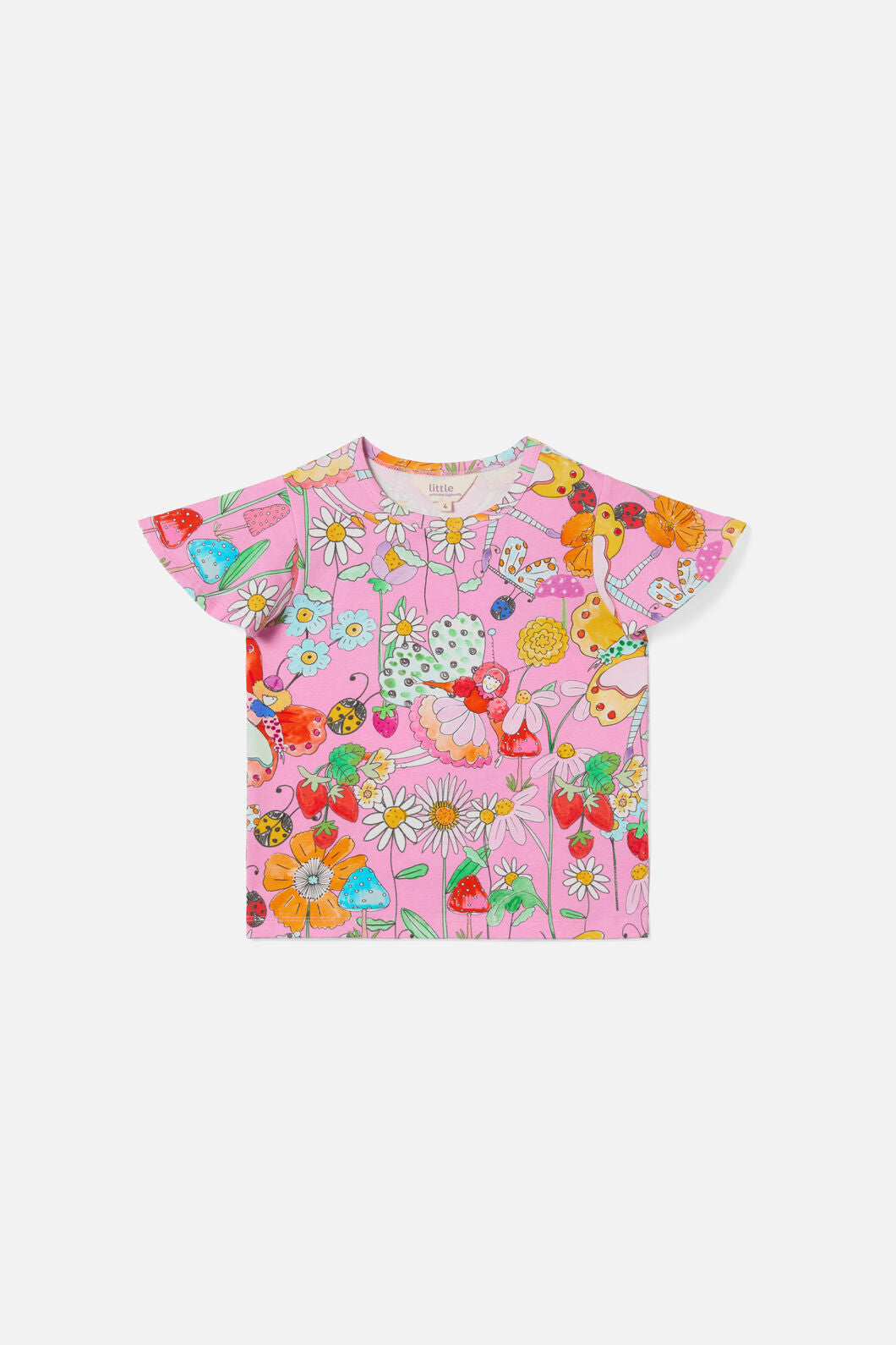 Princess Highway Kids - Fairies Kids Flutter Tee - pink