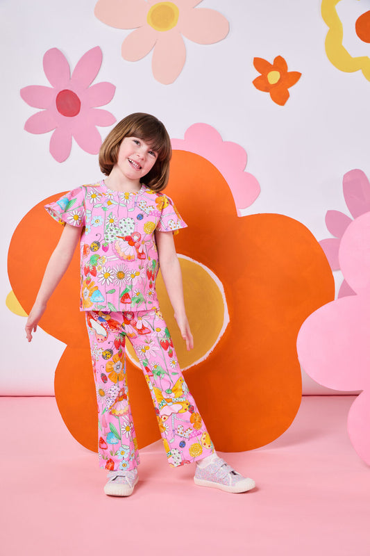 Princess Highway Kids - Fairies Kids Flared Legging - pink