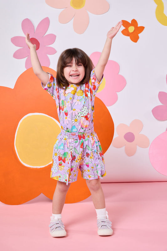 Princess Highway Kids - Fairies Kids Frill Shorts - lilac