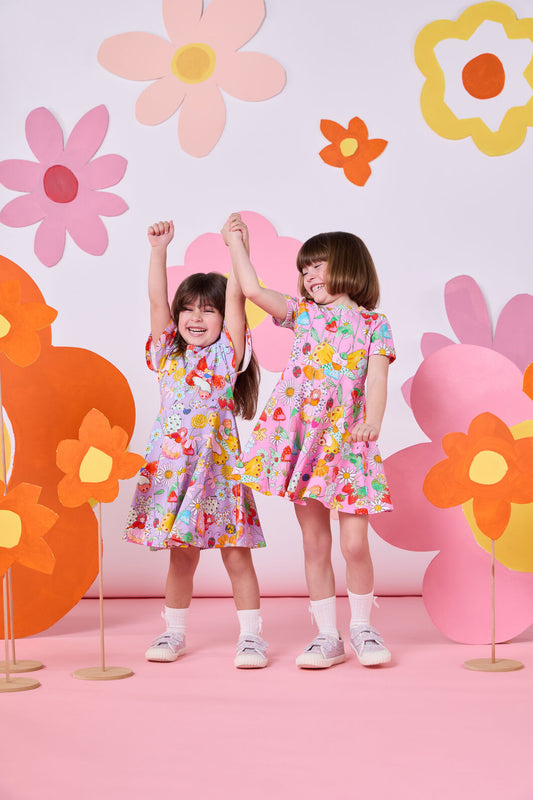 Princess Highway Kids - Fairies Kids Flutter Dress - lilac