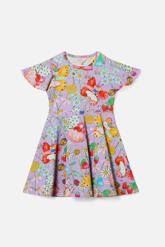 Princess Highway Kids - Fairies Kids Flutter Dress - lilac