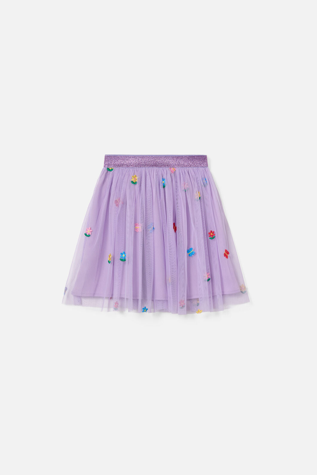Princess Highway Kids - Pretty Emb Kids Mesh Skirt - lilac