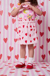 Princess Highway Kids - Heart Stripe Kids Skirt - pink