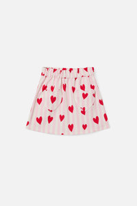 Princess Highway Kids - Heart Stripe Kids Skirt - pink