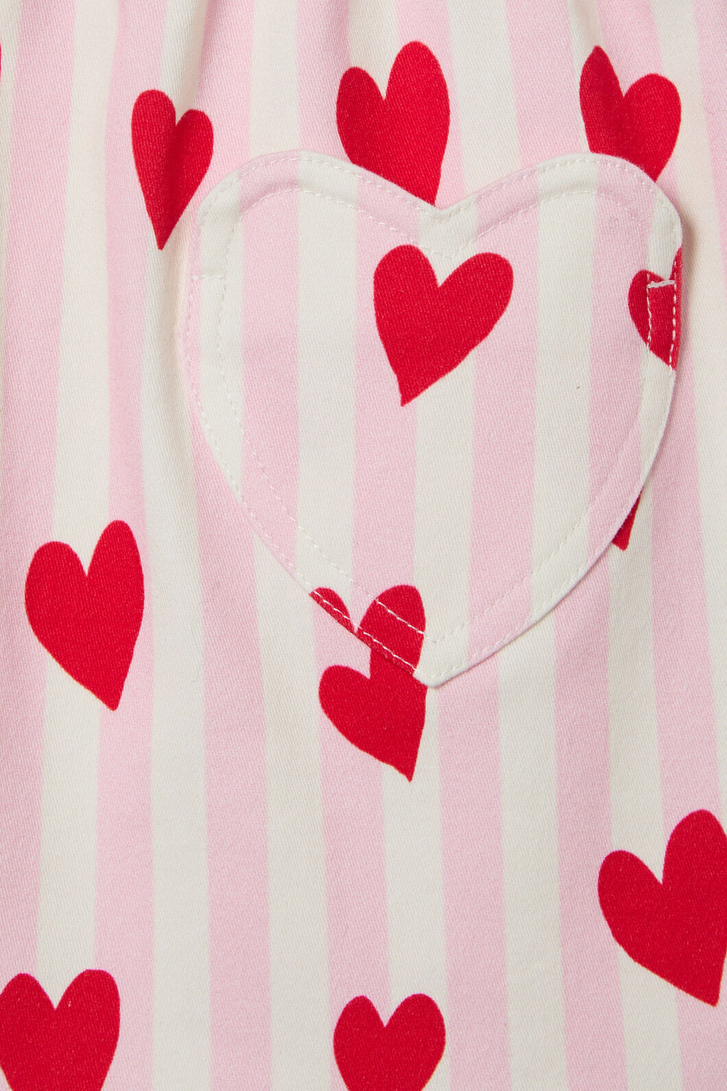 Princess Highway Kids - Heart Stripe Kids Skirt - pink