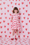 Princess Highway Kids - Heart Stripe Kids Dress - pink