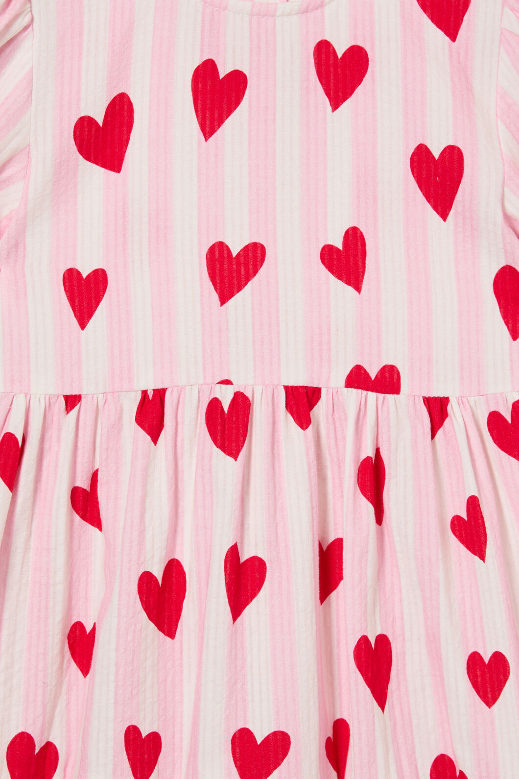 Princess Highway Kids - Heart Stripe Kids Dress - pink