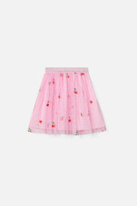 Princess Highway Kids - Cherry Emb Kids Skirt - pink