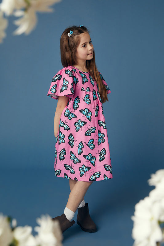 Princess Highway Kids - Butterfly Kids Dress - pink