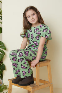 Princess Highway Kids - Flutter Kids Frill Tee - green