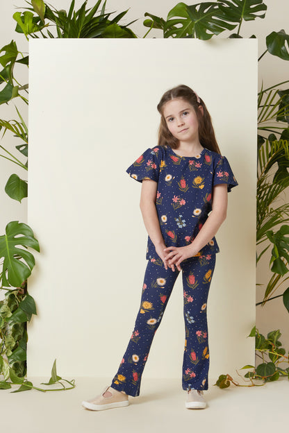 Princess Highway Kids - Mia Jersey Kids Tee - navy