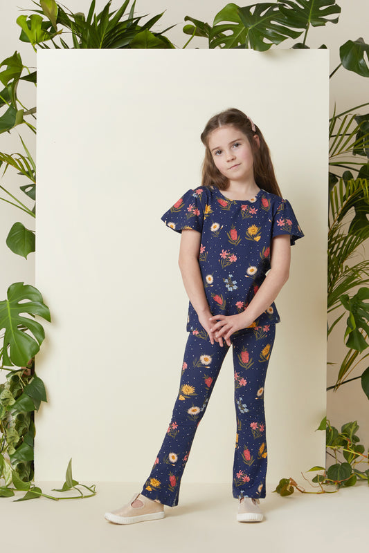 Princess Highway Kids - Mia Jersey Kids Tee - navy