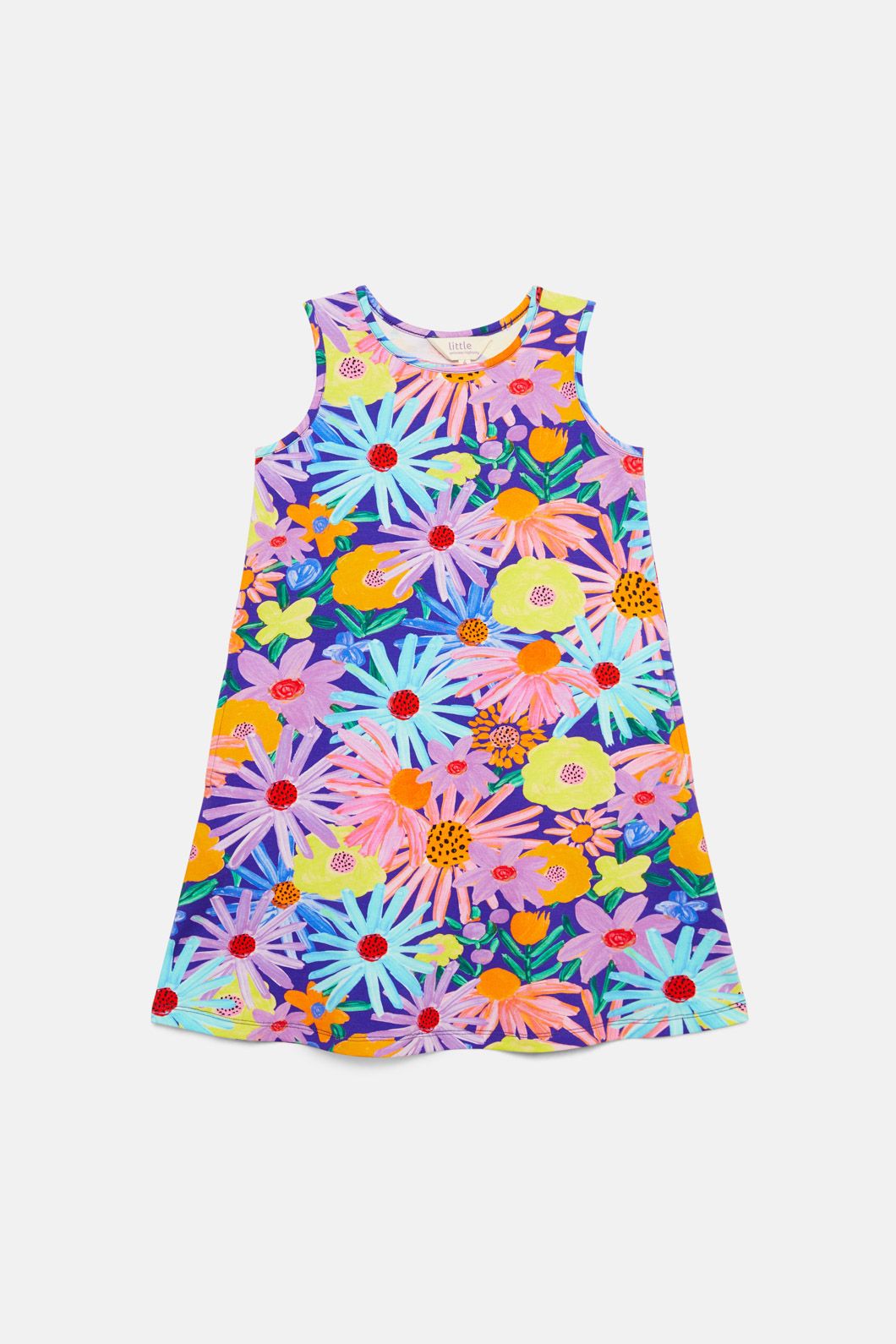 Princess Highway Kids - Botanica Kids Jersey Dress - blue