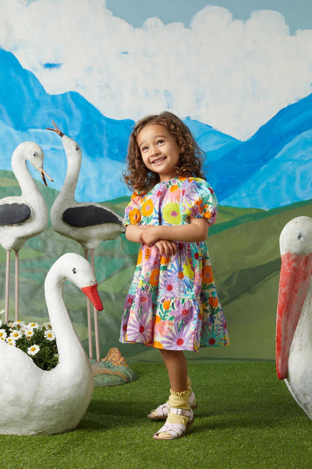 Princess Highway Kids - Botanica Kids Dress - cream