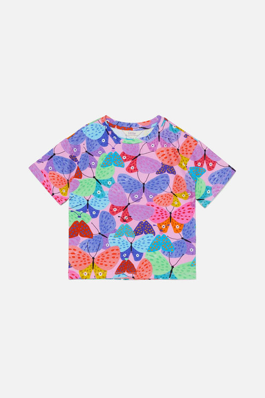 Princess Highway Kids - Butterfly Kids SS Tee - pink