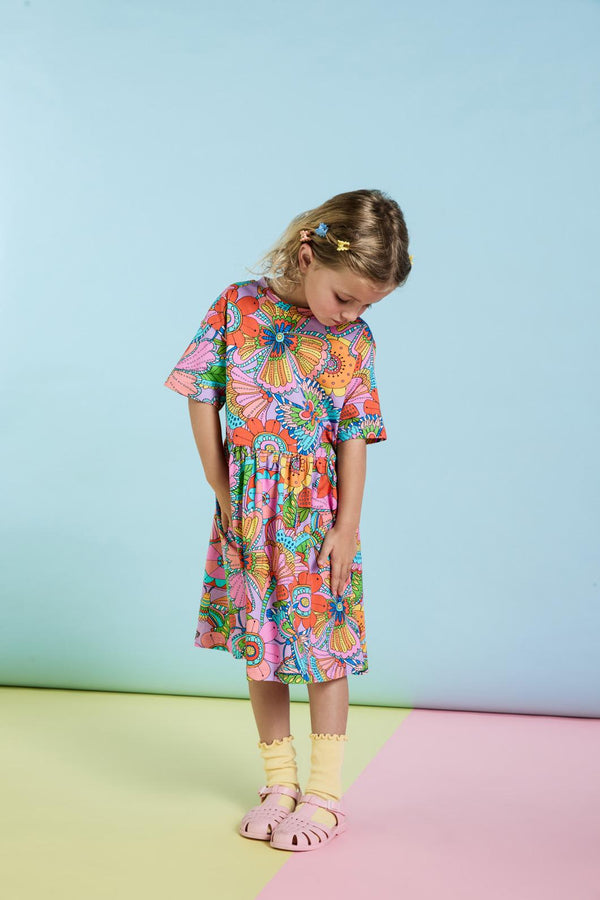 Princess Highway Kids - Paisley Floral Kids Dress - pink