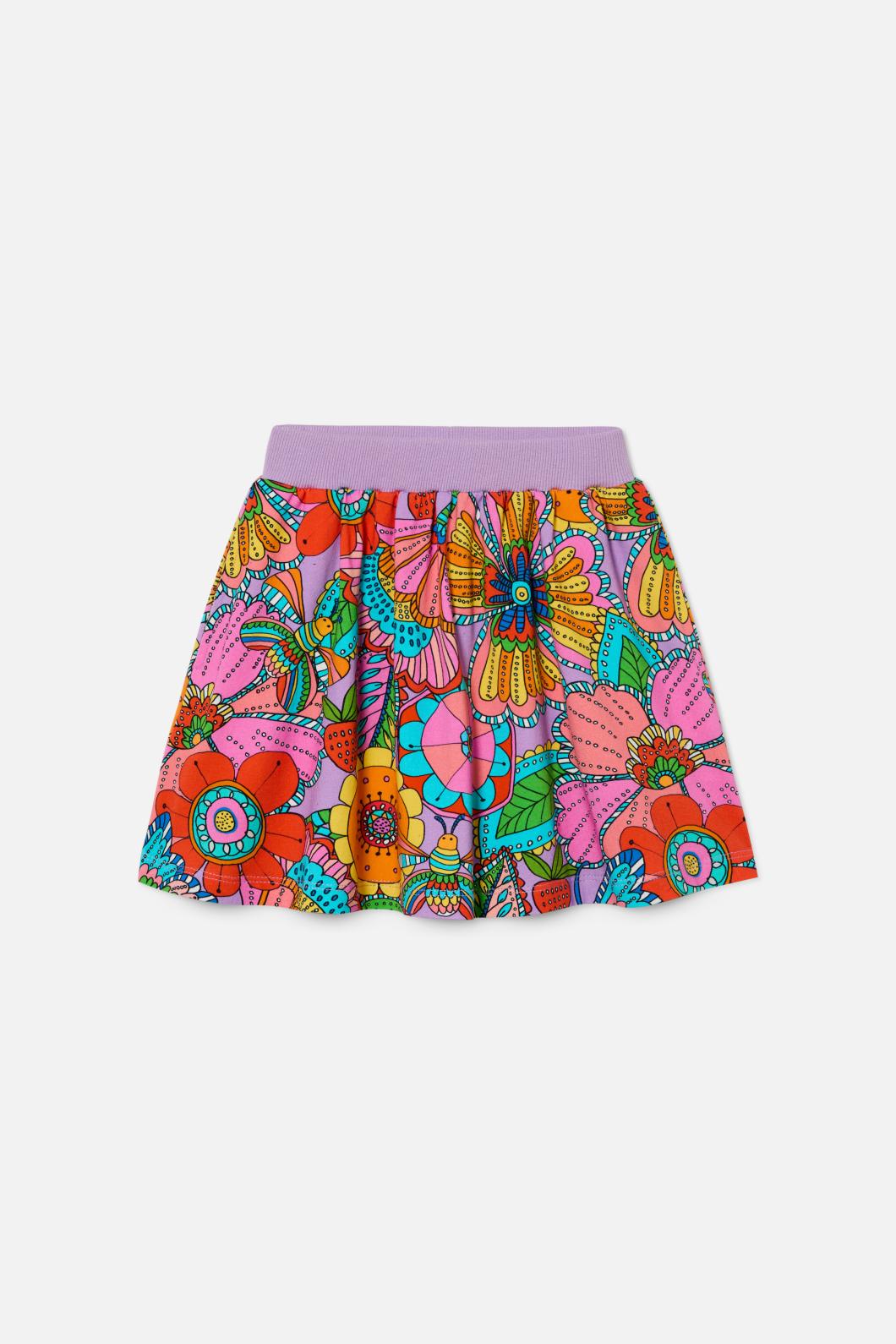 Princess Highway Kids - Paisley Floral Kids Skirt - pink