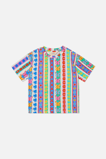 Princess Highway Kids - Daisy Stripe Kids SS Tee - multi