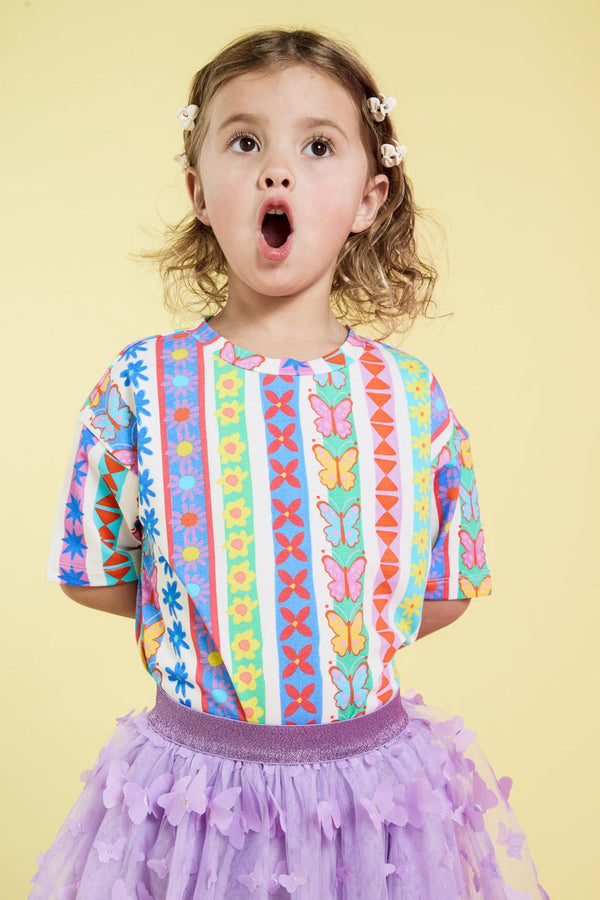 Princess Highway Kids - Daisy Stripe Kids SS Tee - multi