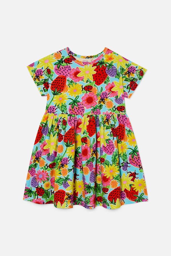 Princess Highway Kids - Ladybug Kids Dress - blue