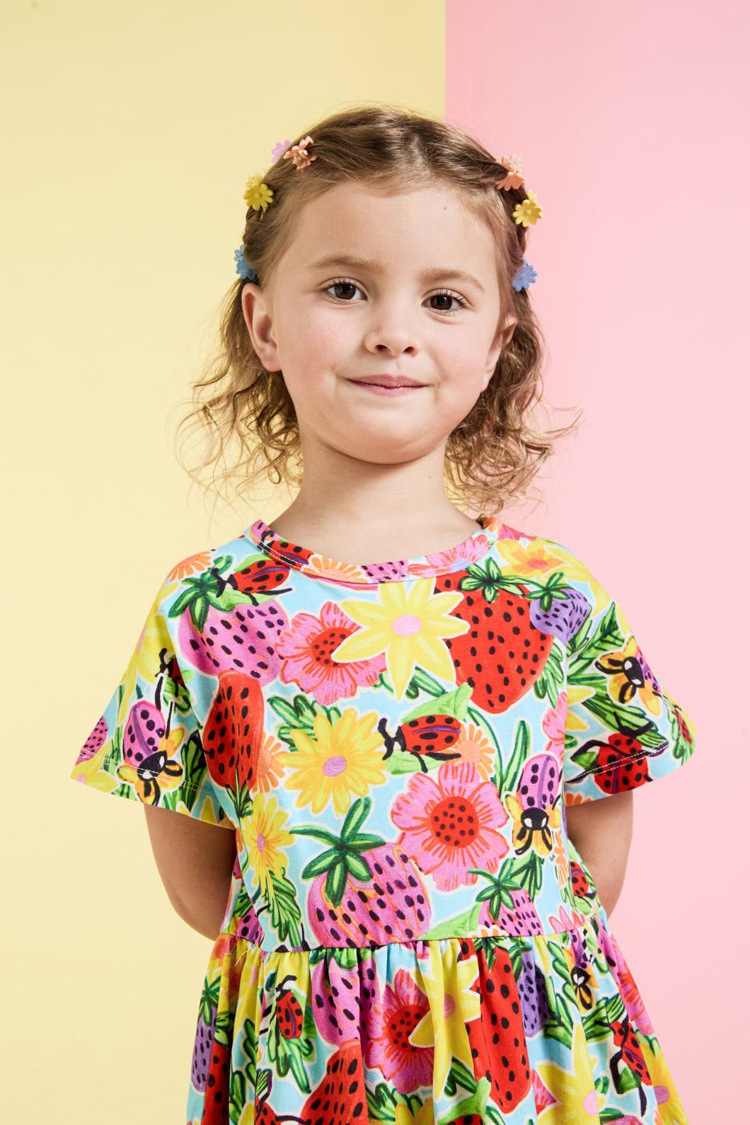 Princess Highway Kids - Ladybug Kids Dress - blue