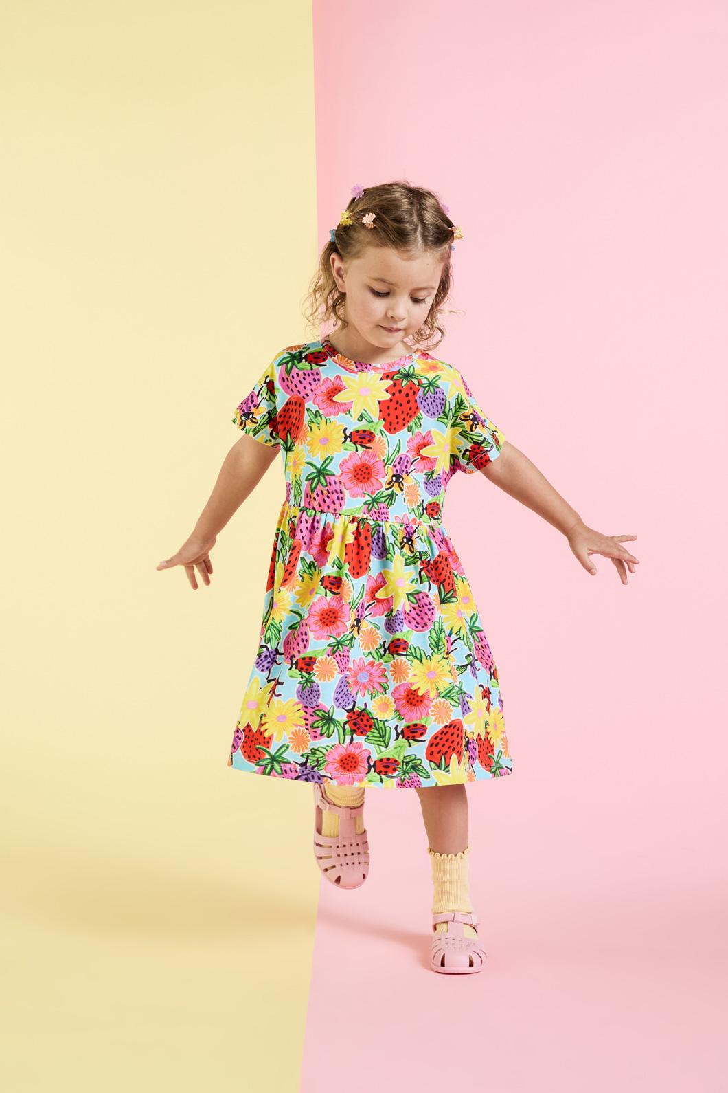 Princess Highway Kids - Ladybug Kids Dress - blue