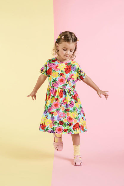 Princess Highway Kids - Ladybug Kids Dress - blue