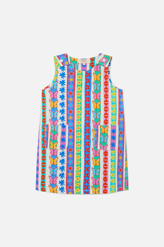 Princess Highway Kids - Daisy Stripe Kids Dress - multi