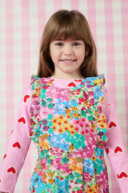 Ditsy Floral Kids Overalls – Dangerfield - Main Image