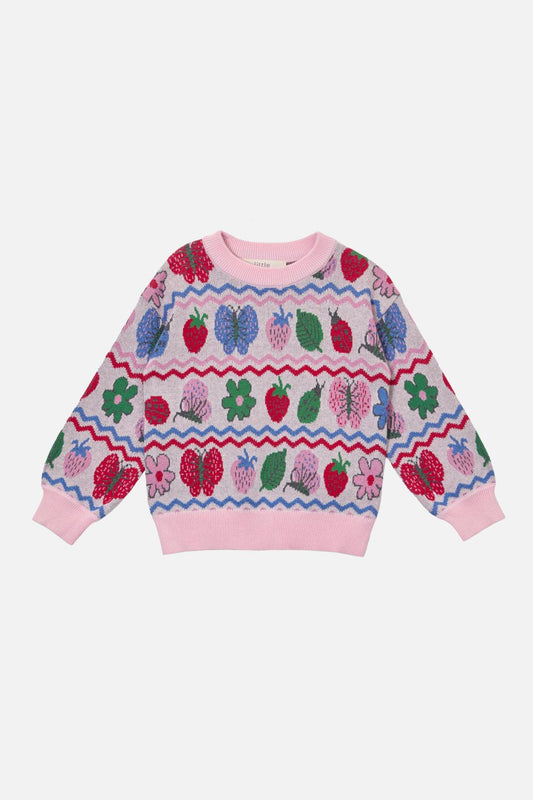 Princess Highway Kids - Garden Stripe Kids Knit - multi