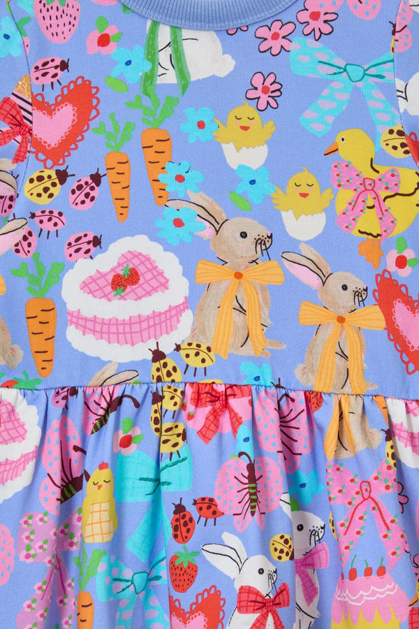 Princess Highway Kids - Bunny Love Kids Dress - blue