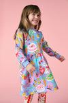 Princess Highway Kids - Bunny Love Kids Dress - blue