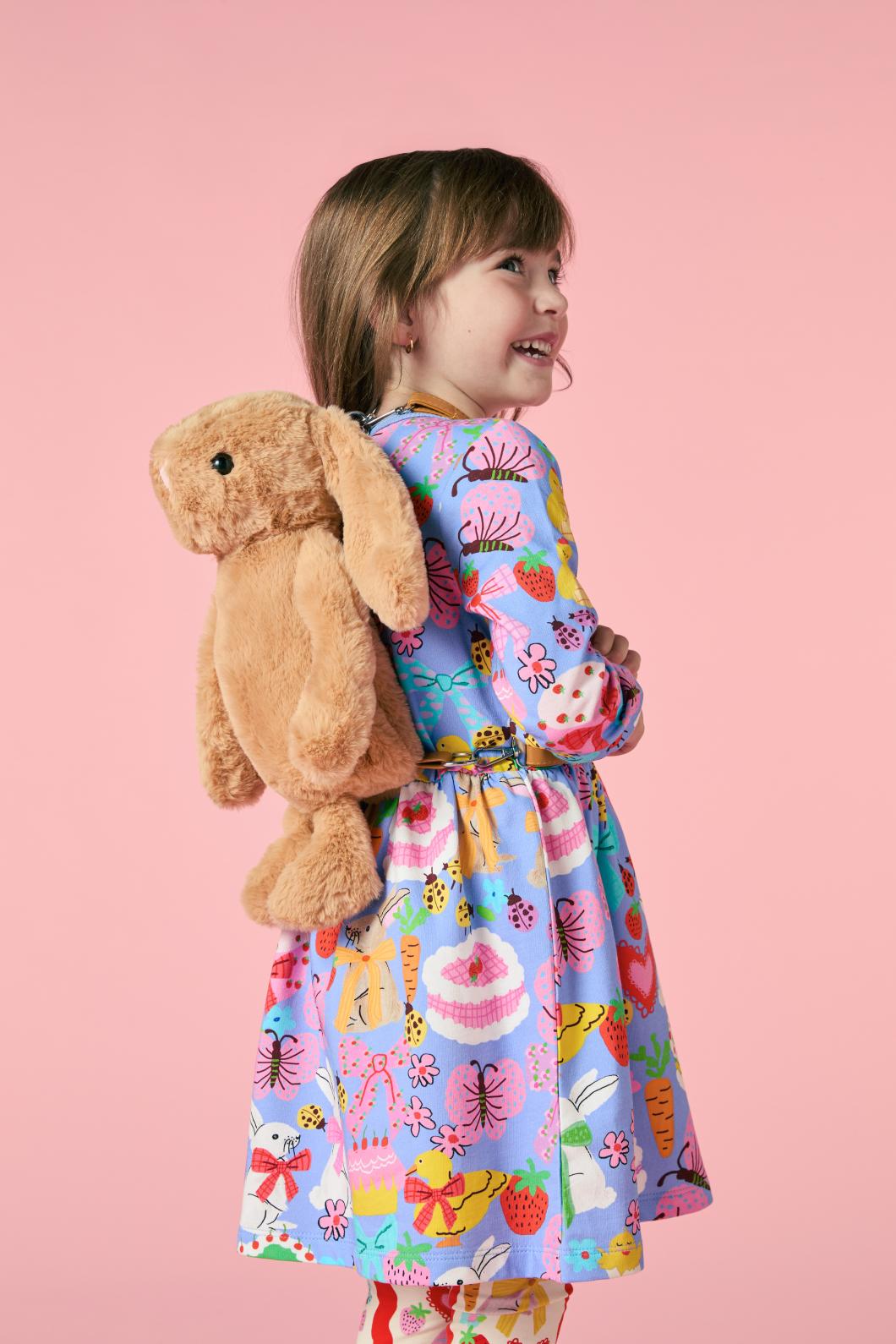 Princess Highway Kids - Bunny Love Kids Dress - blue