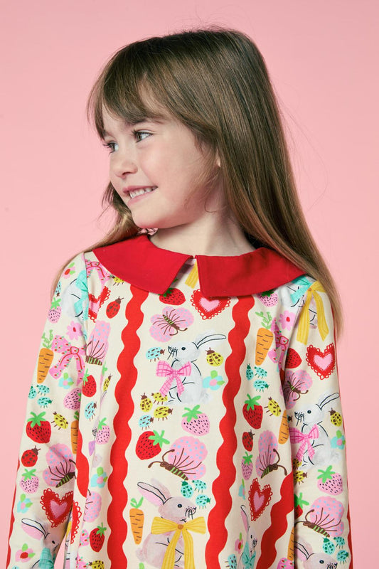 Princess Highway Kids - Bunny Stripe Kids Dress - multi
