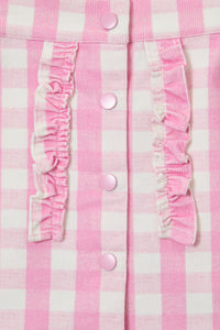Princess Highway Kids - Gingham Kids Frill Skirt - pink