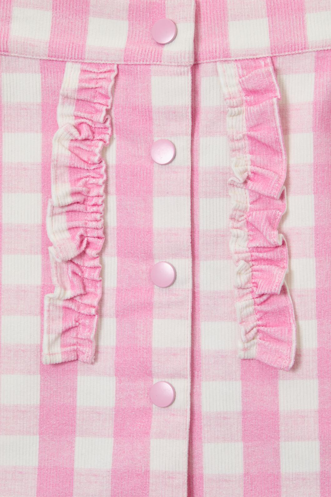 Princess Highway Kids - Gingham Kids Frill Skirt - pink