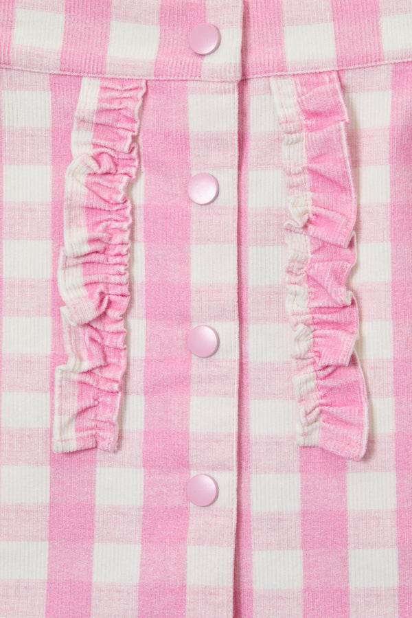 Princess Highway Kids - Gingham Kids Frill Skirt - pink