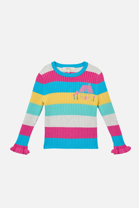 Princess Highway Kids - Cottage Stripe Kids Rib Top - multi