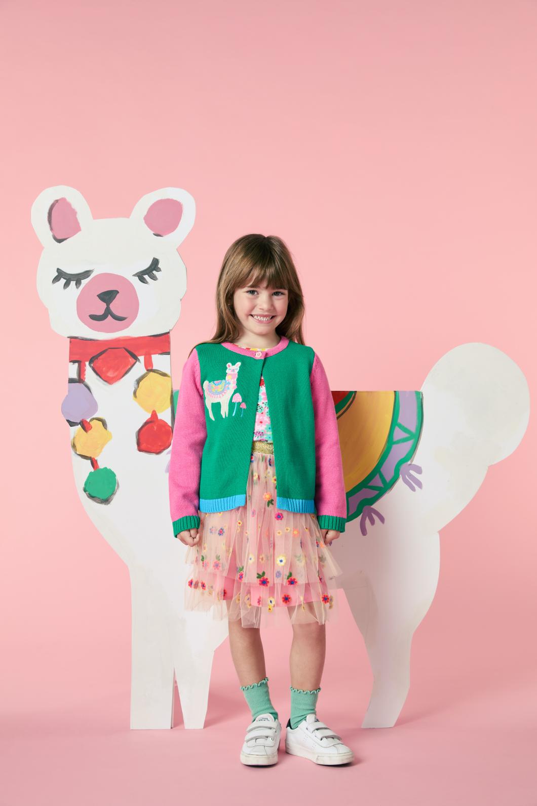 Princess Highway Kids - Llama Kids Cardigan - multi