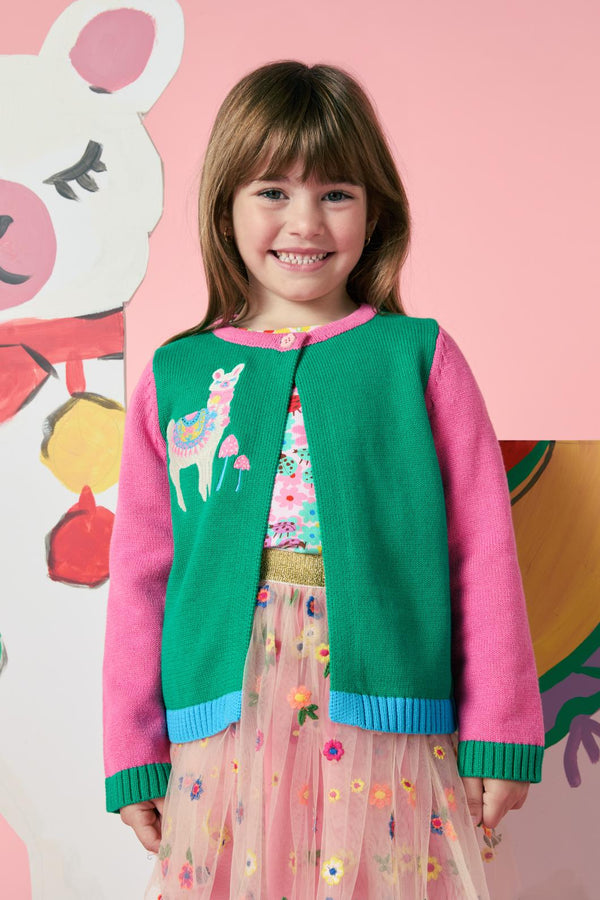 Princess Highway Kids - Llama Kids Cardigan - multi