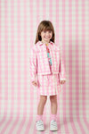 Princess Highway Kids - Gingham Kids Cord Jacket - pink