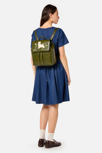 Princess Highway - Terrier Dog Backpack - forest