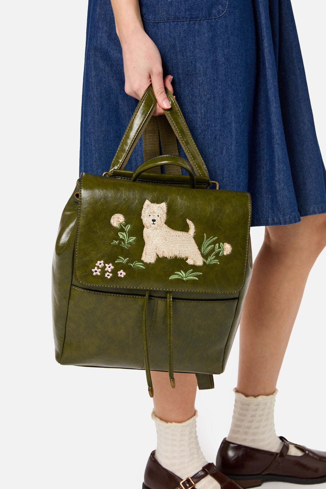 Princess Highway - Terrier Dog Backpack - forest