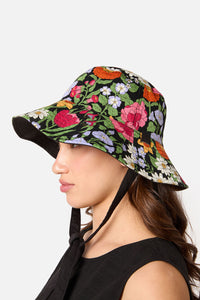 Princess Highway - Floral Field Reversible Hat - black
