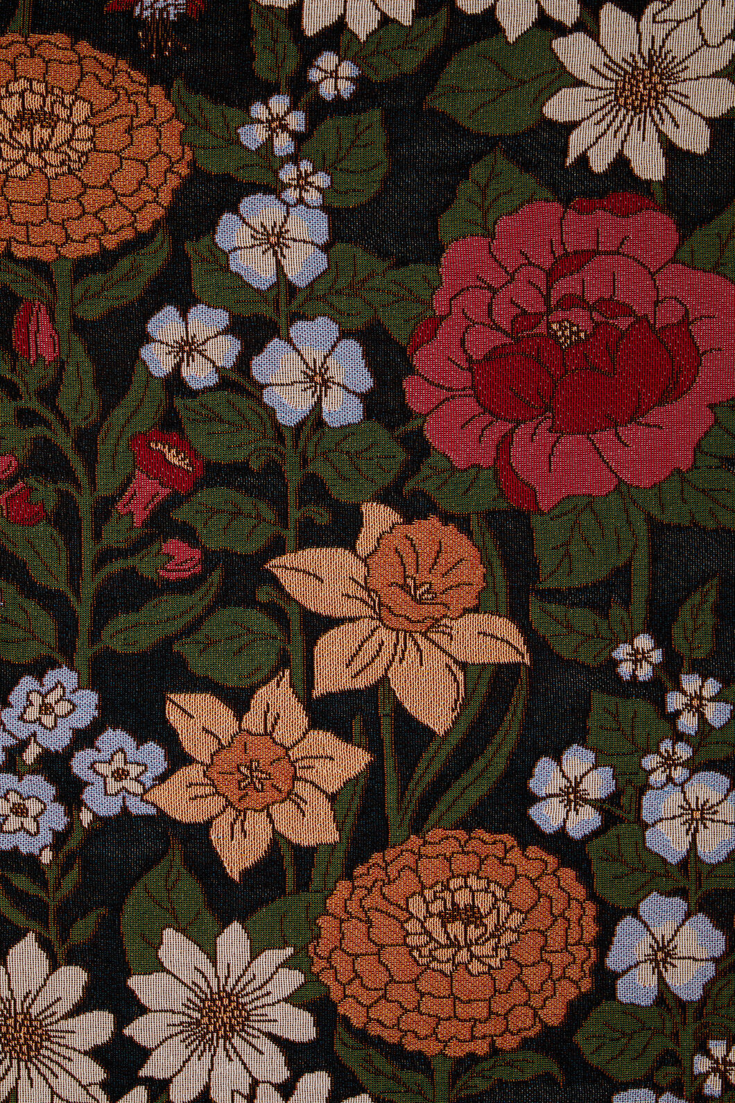 Princess Highway - Floral Fields Throw - black