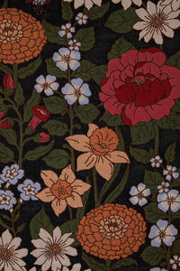 Princess Highway - Floral Fields Throw - black