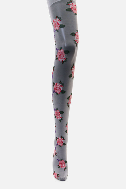 Princess Highway - Cream Sheer Roses Tights - cream