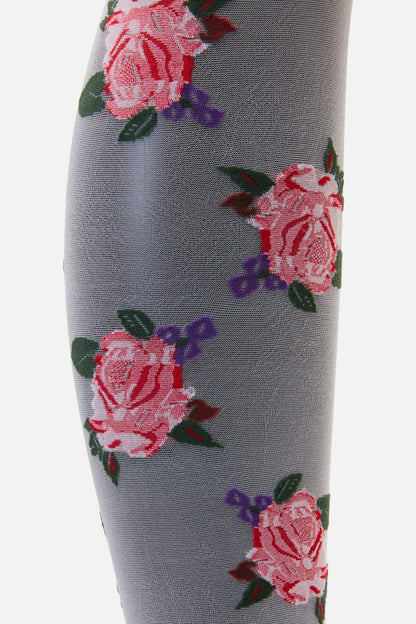 Princess Highway - Cream Sheer Roses Tights - cream