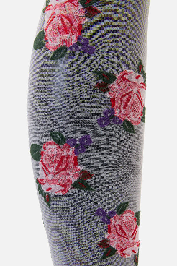 Princess Highway - Cream Sheer Roses Tights - cream